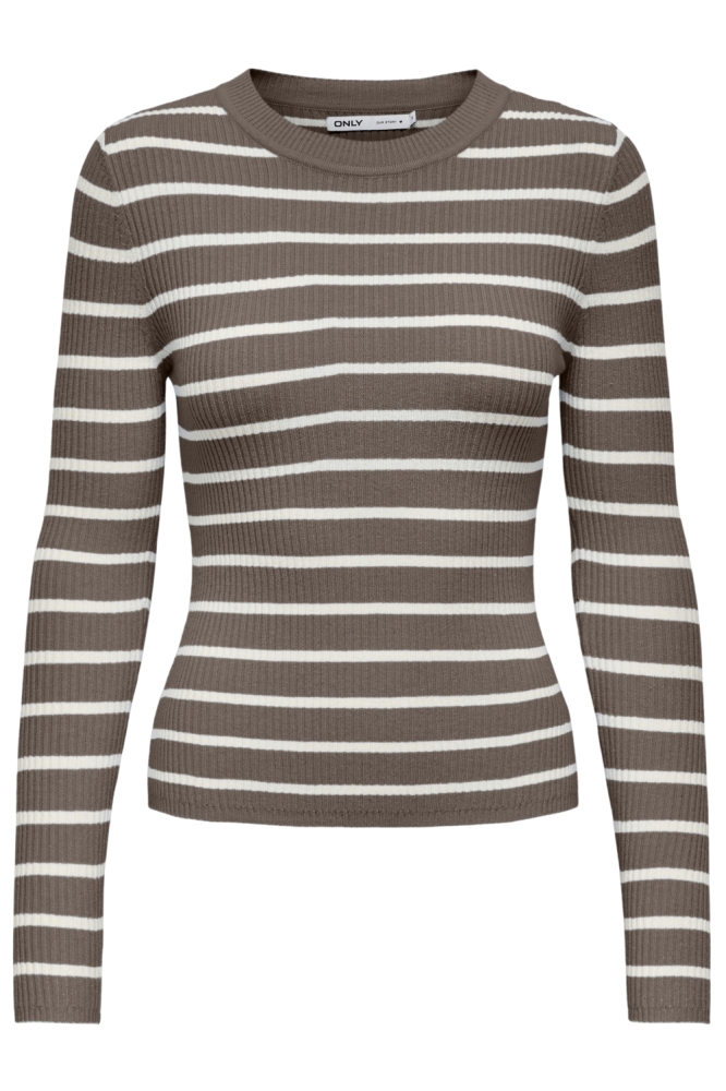ONLLOUISA LS PULLOVER KNT 15344579 Morel/W. Birch
